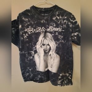 Women's Britney Spears Graphic Print Marbel T-shirt Size S/M